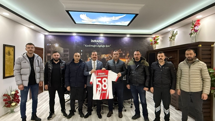 İmranlı Kızıldağspor  Yönetim Kurulu Üyeleri'nin belediyemizi ziyareti.